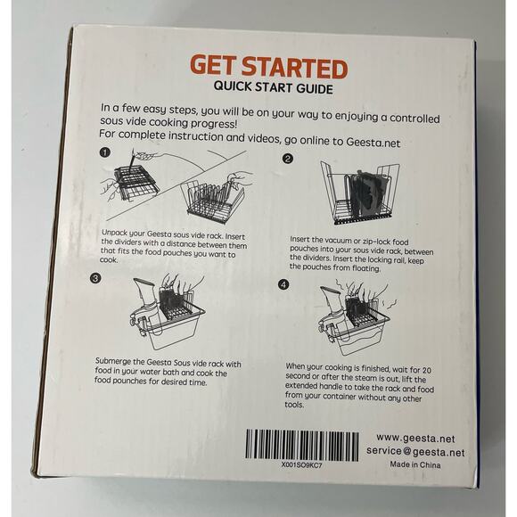 New Geesta Sous Vide Rack With Maritate Rail Gourmet Accessory - Picture 2 of 3